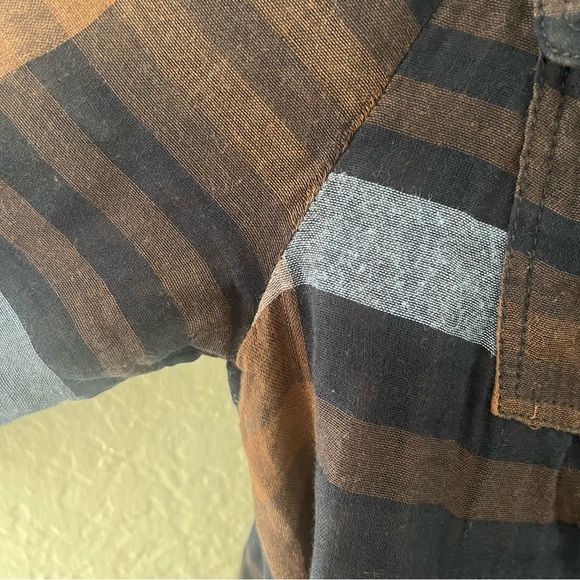 Anthropologie Holding Horses Plaid Shirt Dress, size 4 - Picture 7 of 12